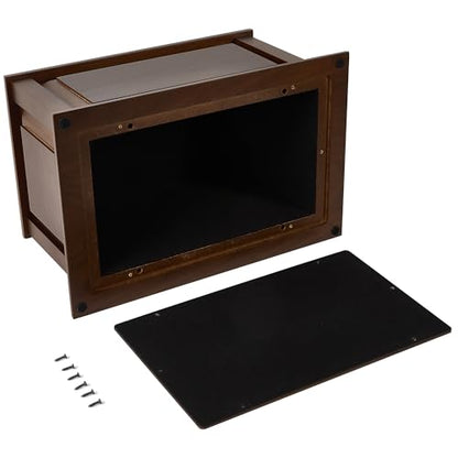 Handcrafted Large Wooden Cremation Urn Box for Adult Human Ashes | Lacquered Finish,Funeral,Extra Large capacity up to 300 Cubic Inches - color: Light Black, size: X-Large