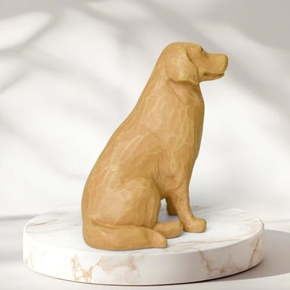 Lnrkai Golden Retriever Statue Gifts, Dog Memorial Gifts, Golden Retriever Decor for Bookshelf, Fireplace, Bedside Table - style: Golden retriever