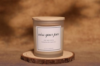 Best Friends Gifts for Women, Friendship Gifts for Women, Miss Your Face Lavender Candle for Bestie, Lavender Scented Candle, Natural Soy Wax & Natural Essential Oils - color: Miss Your Face