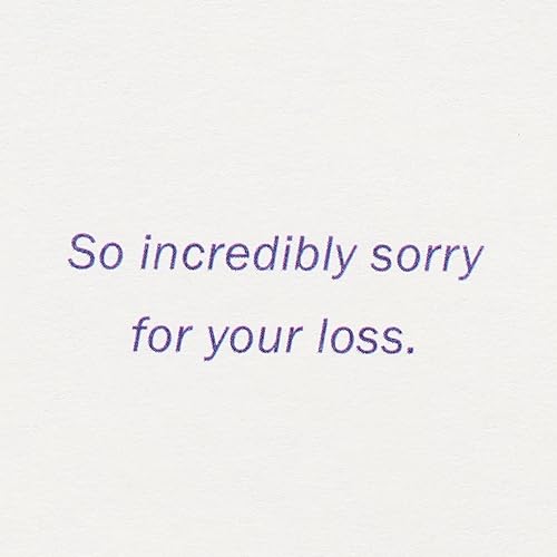 American Greetings Sympathy Card for Miscarriage (Incredibly Sorry) - color: Starry Night Sky w Ltg
