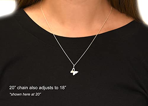 EFYTAL Sympathy Gifts for Loss of Loved One, 925 Sterling Silver Butterfly Memorial Necklace for Women, Bereavement Gift Ideas, Grief Miscarriage Gifts for Mothers