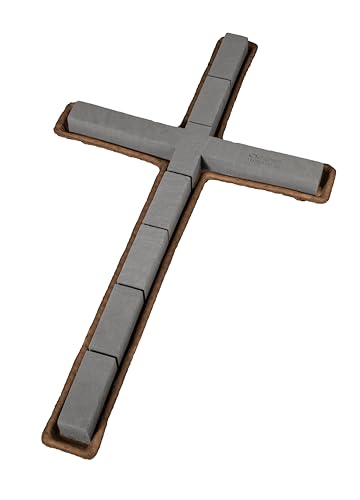 OASIS® Midnight Mache Floral Foam Cross, 36 Inch – Black Ready‑to‑Use Floral Arrangement Base for Memorials, Funerals, Weddings & Event Displays - color: 36 Inch