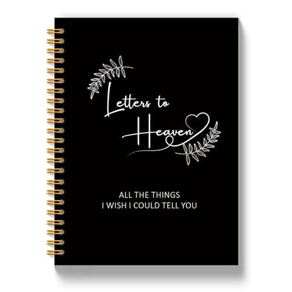 Letters to Heaven Notebook Journal 5.5x8.3,Grief Journal for Women | Sympathy Gifts for Loss of Loved One, Remembrance Bereavement Gifts Spiral Hardcover Notebook - color: Letters Heaven