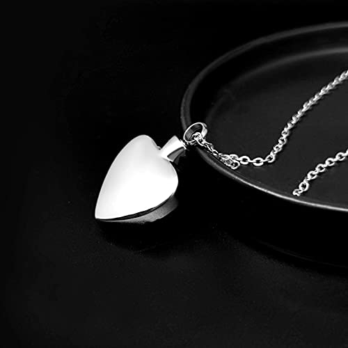 Heart Urn Necklace for Ashes Cremation Memorial Keepsake Jewelry for Loved Ones -Your Wings were Ready My Heart was Not - style: Paw Print-Uncle