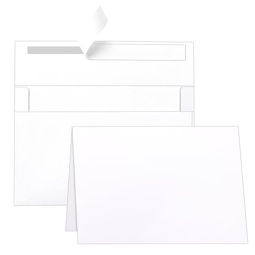 Guakicae 100 Packs White Greeting Cards Envelopes 4 x 6 - color: White, size: 4x6-100pcs
