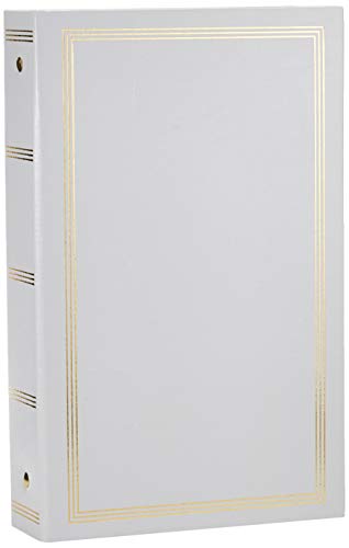 3-Ring Photo Album 300 Pockets Hold 4x6 Photos, White - color: White, size: 300 Pockets 4"x6"