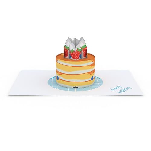 Lovepop Pancake Stacks Pop-Up Birthday Card with Envelope | Paperpop Card; 3D Breakfast Greeting Card for Women, Men, Husband, Wife, Mom, Dad, Sister, Son, Daughter, Friends, Adults - color: Pancake Stacks Birthday