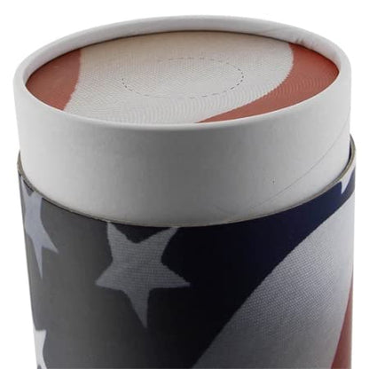 Patriot Scattering Tube - Extra Small, Biodegradable Cremation Urn for Ashes, Extra Small Sized Cremation Urn, 5.25 Inches High - color: Patriot