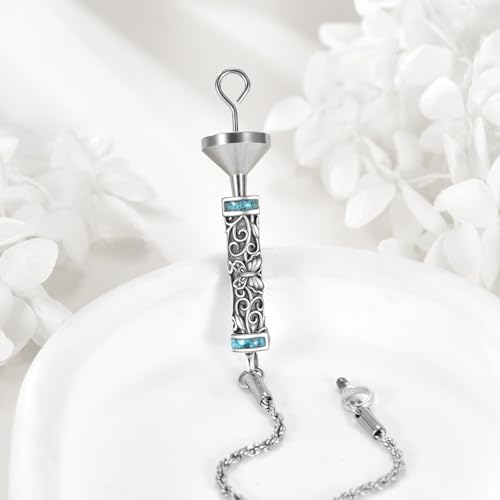 Urn Bracelet For Ashes 925 Sterling Silver Abalone Shell Cremation Keepsake Pendant Locket Bracelet For Women Men - style: Turquoise Butterfly Urn