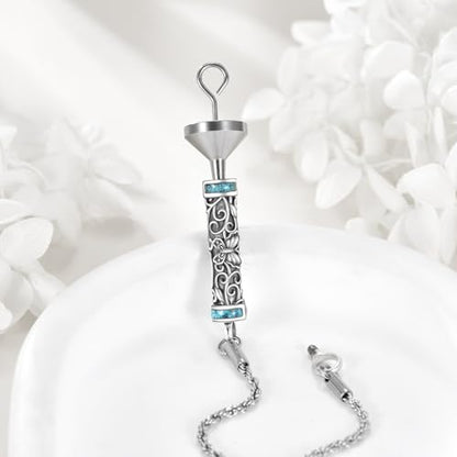 Urn Bracelet For Ashes 925 Sterling Silver Abalone Shell Cremation Keepsake Pendant Locket Bracelet For Women Men - style: Turquoise Butterfly Urn