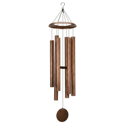HOHIYA 44" Large Outdoor Wind Chimes Deep Tone Aluminum Black - size: 44inch Copper Vein
