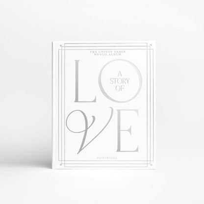 Printworks A Story of Love Wedding Album, White & Silver - 30-Page Keepsake - color: White and Silver
