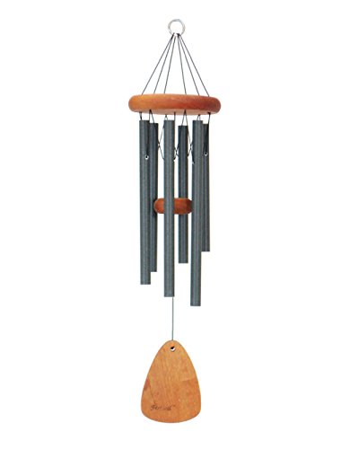 Festival 24-inch Redwood Wind Chime w/Customization in Forest Green by Wind River for Patio, Backyard, Garden, and Outdoor décor. Made in the USA - color: Forest Green
