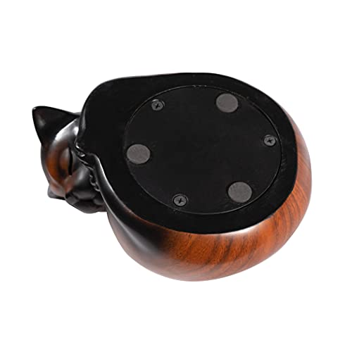 Pet Urns,Sleeping Resin Cremation Cat Urn, Cat Urns for Ashes, Small Animal Urn - color: Cherry