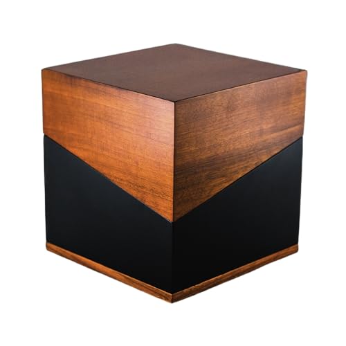 Premium Urn for Ashes Adult Human | Handcrafted Walnut Wood Urns for Human Ashes Adult, TSA Approved, Includes Velvet Storage Bag, 216 lbs Capacity