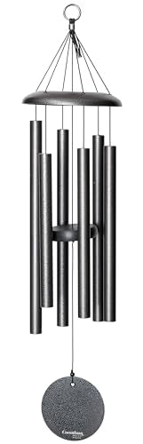 Corinthian Bells by Wind River - 30 inch Silver Vein Wind Chime for Patio, Backyard, Garden, and Outdoor Decor (Aluminum Chime) Made in the USA - color: Silver Vein
