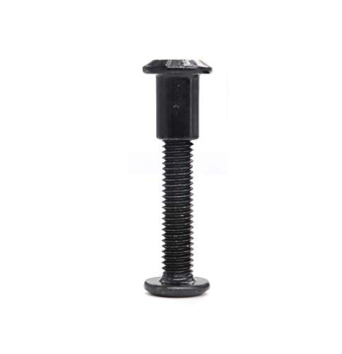 cSeao 10-Pack M6 30mm Black Hex Socket Cap Bolts Dowel Barrel Nuts Kit for Furniture Chairs Cot Bed Fittings - size: 10-Pack M6 x 30mm