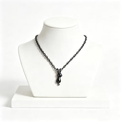 Black Cat Animal Urn Necklace for Ashes Keepsake Memorial Cremation Pendant Jewelry - style: Black Cat