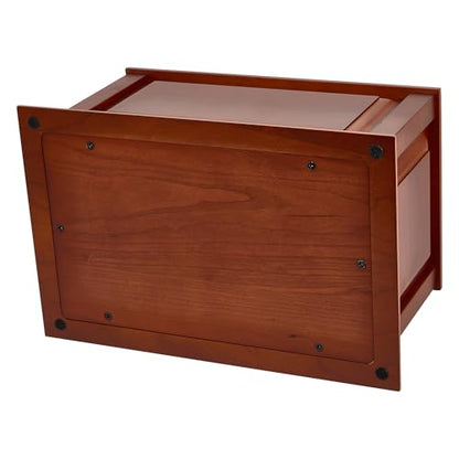 Handcrafted Large Wooden Cremation Urn Box for Adult Human Ashes - color: Coffee, size: X-Large