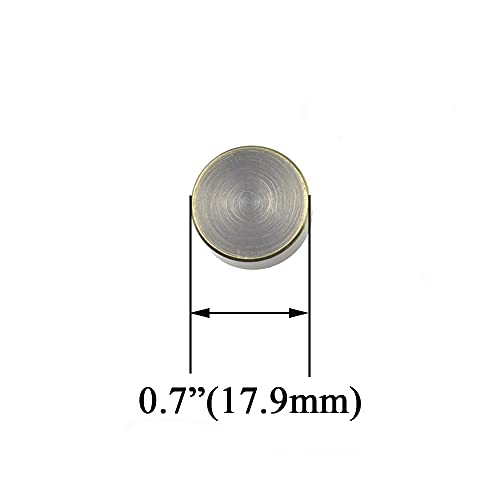 Hahiyo 18mm Diameter Mirror Screws Brushed Copper Material Solid Easy Install Brass Washer Decorative Caps Fasteners Nails Bronze 8 Pairs for Bathroom Mirrors Panels Kitchen Ceiling Arts Crafts - size: 18mm-8sets-Bronze