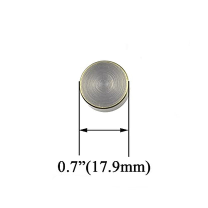Hahiyo 18mm Diameter Mirror Screws Brushed Copper Material Solid Easy Install Brass Washer Decorative Caps Fasteners Nails Bronze 8 Pairs for Bathroom Mirrors Panels Kitchen Ceiling Arts Crafts - size: 18mm-8sets-Bronze