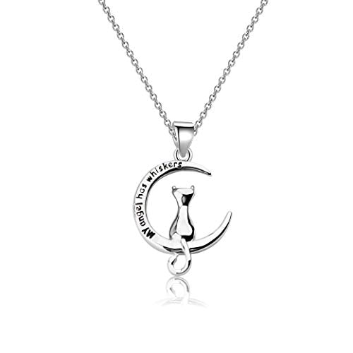 bobauna Pet Memorial Keychain My Angel Has Whiskers Pet Loss Jewelry Sympathy Loss Of Cat Gift For Cat Lover Family Friend - color: Cat Whiskers Necklace