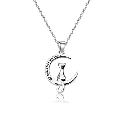 bobauna Pet Memorial Keychain My Angel Has Whiskers Pet Loss Jewelry Sympathy Loss Of Cat Gift For Cat Lover Family Friend - color: Cat Whiskers Necklace