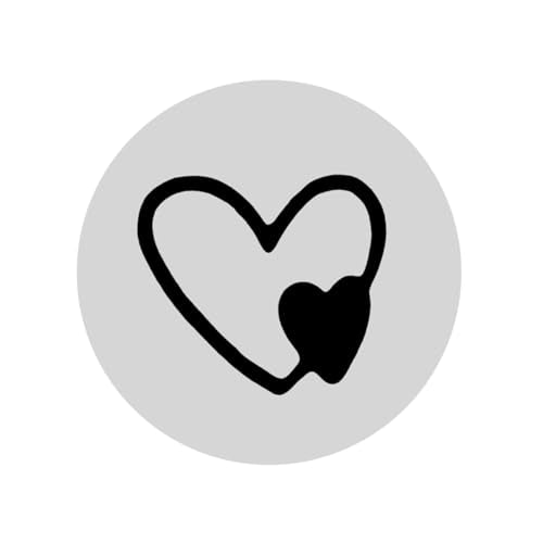 Yoption 6mm 1/4'' Double Heart Metal Stamp, Metal Punch Stamping Tool DIY Arts and Crafts Supplies for Stamping/Punching Jewelry, Clay, Leather, Wood - size: Double Heart (6mm)