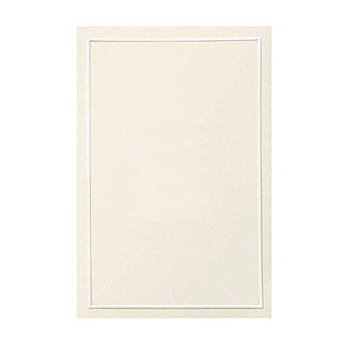 Gartner Studios Pearl Ivory Bifold Wedding Programs, 50-Count | Guide guests through your ceremony in style. 50 print-at-home bifold programs with a pearl ivory border, 8.5"x11" unfolded.