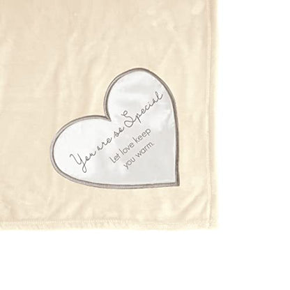 Pavilion Gift Company - So Special 50 x 60 Inches Royal Plush Throw Blanket, Blanket for Couch, Soft Fluffy Sofa Bed Blanket, Birthday Gifts for Mom Friend Bestie Wife Girlfriend, 1 Count, Cream - style: Let Love Keep you Warm