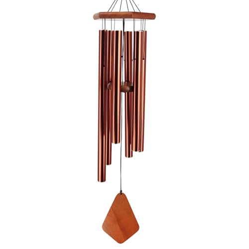 Wind Chimes Outdoor Large Deep Tone, Large Windchimes for Outside - color: Silver, size: 36"