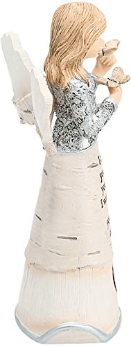 Pavilion - Angel Figurine Floral Spring Home Decor Grandma Nana Mimi Granny Gigi Present from Granddaughter Grandson Grandkids Daughter Friend Aunt Sister Gift (I Carried You)
