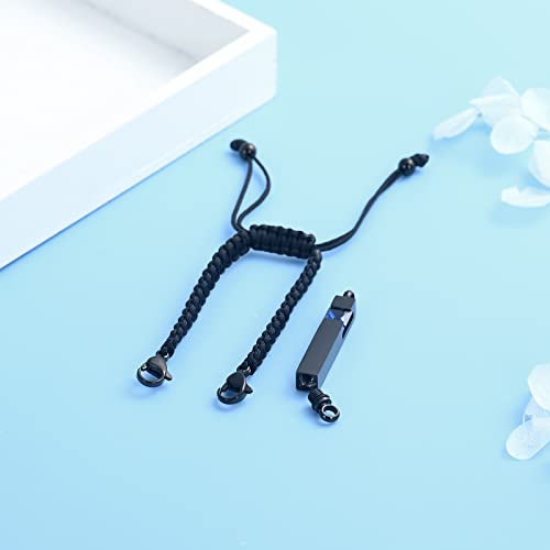 Harbeingt Adjustable Urn Bracelet for Ashes for Women Cremation Jewelry - color: Blue