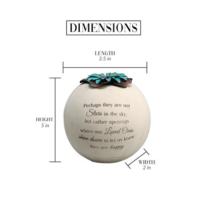 Pavilion Gift Company 19095 Stars in The Sky Candle Holder, 5-Inch, Terra Cotta , Beige
