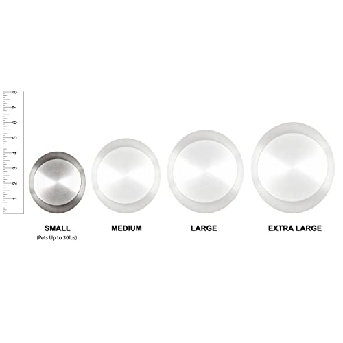 Ottillie Premier Ebony/Pewter/Vert Urn, up to 25lbs - color: Ebony, Vertical Pewter Paws, size: Small