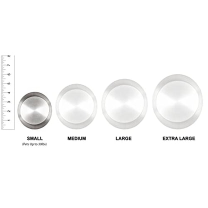Ottillie Premier Pink/Pewter/Vert Urn, up to 25lbs - color: Ardent Pink, Vertical Pewter Paws, size: Small