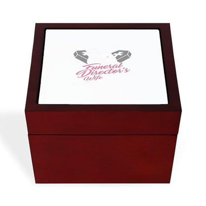 CafePress Funny Embalmer Mortician Funeral Gift Memory Keepsake Jewelry Box, 5"x5"x3.75"