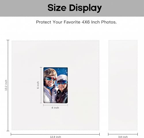 Extra Large Capacity 4x6 Photo Album, Holds 1000 Photos, Beige - color: Beige