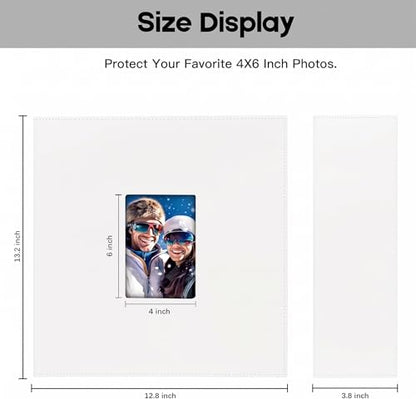 Extra Large Capacity 4x6 Photo Album, Holds 1000 Photos, Beige - color: Beige