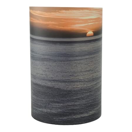 Ocean Sunset Scattering Tube - Medium, Biodegradable Cremation Urn for Ashes, Medium Sized Cremation Urn, 10 Inches High - size: Medium