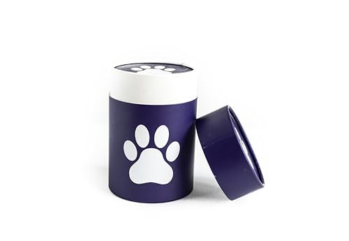 Paw Print Scattering Tube for Pet Ashes-Pet Cremation Urn (Medium Urn-50 Cubic Inches) - size: Medium