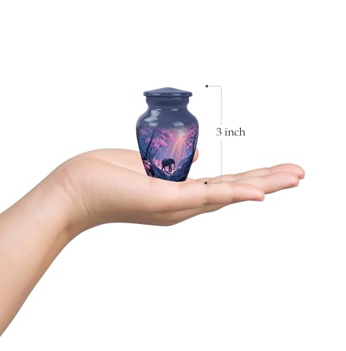 Elephant Small Cremation Urns for Human Ashes Adult Female - Keepsake Urn - color: Elephant-3, size: 3-inch