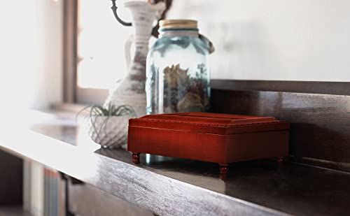 Guardian Angel Petite Woodgrain Music Box Plays "Irish Lullaby"