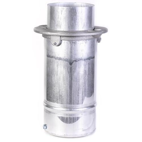 Rex Cemetery Vase – Flush-Mount Aluminum Grave Vase with Cast Aluminum Flange – Weather-Resistant Memorial Flower Holder for Headstones and Grave Markers