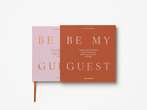 PrintWorks Guest Book, Pink & Rust - 100-Page Wedding Keepsake Album - color: Pink/Rust