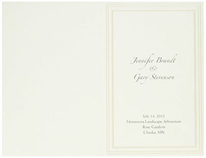 Great Papers! Triple Pearl Embossed Border Ivory Bulletin, 5.5"x8.5", 50 Count (20104063) - size: 5.5 x 8.5 inches