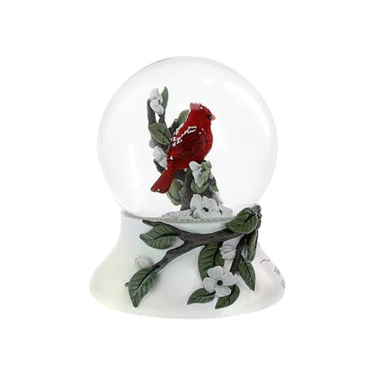 Pavilion Gift Company - Because Someone We Love is in Heaven There's A Little Bit of Heaven in Our Home - Cardinal LED Lit 120mm Musical Water Globe Memorial in Memory Bereavement Loss of Loved One