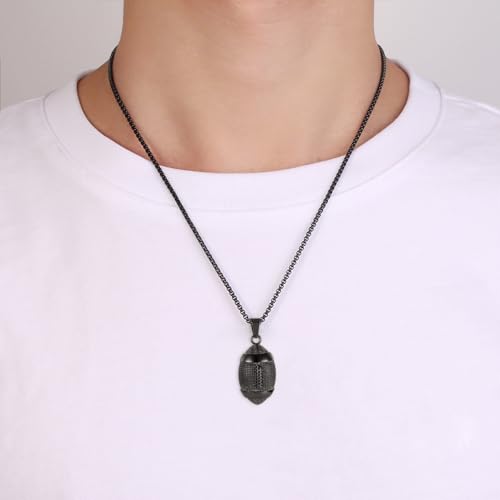America Football Urn Necklace For Ashes For Men Stainless Steel Rugby Cremation Jewelry Hold Human Ashes Keepsake Neckace Engravable Memorial Of Loved Ones - color: Customize