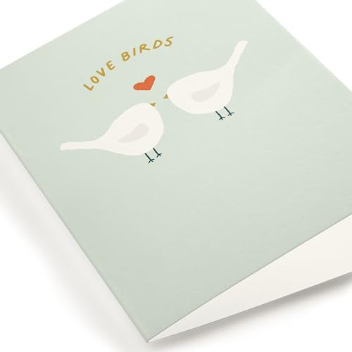 Minted | Wedding & Bridal Shower Card, 5x7 w/Envelope | Love Birds - color: Love Birds