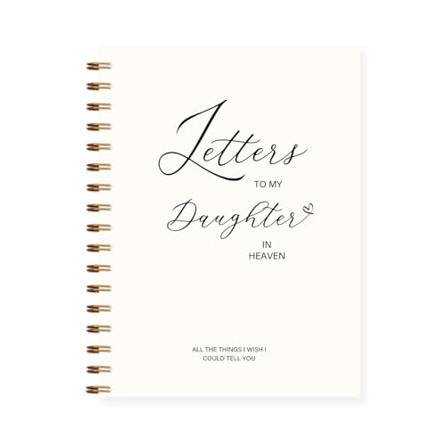 Letters to Heaven Notebook Journal 5.5x8.3, Grief Journal for Women, Memorial Sentimental Gifts, Sympathy Gifts for Loss of Loved One, Spiral Hardcover Notebook(Daughter) - color: Daughter